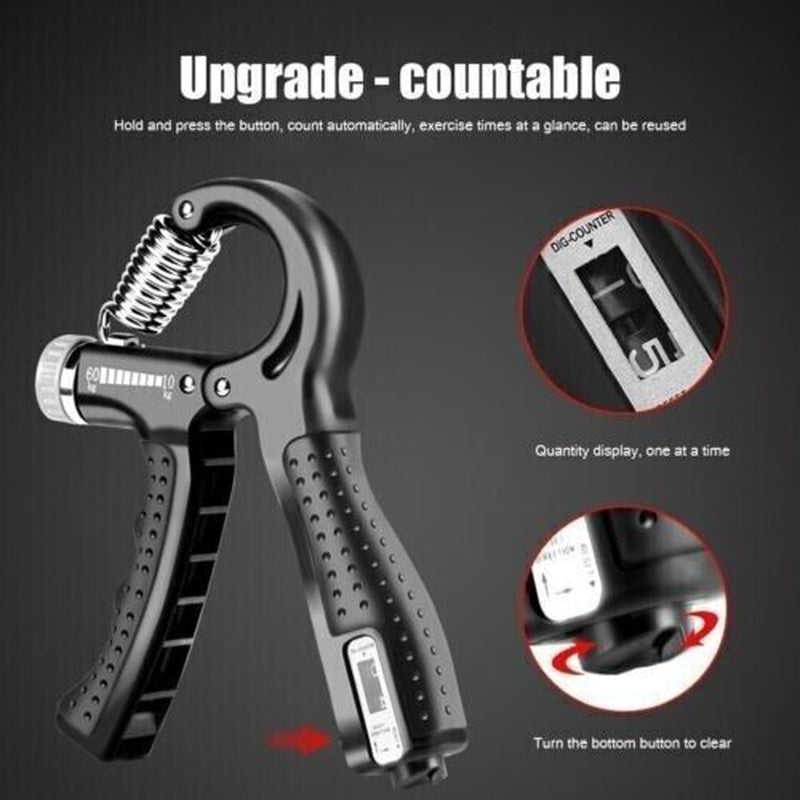 Adjustable Hand Grip Strength Trainer - Set of 2 Gym Exercisers